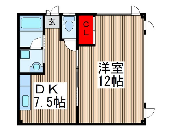 稲荷台ハイツの物件間取画像